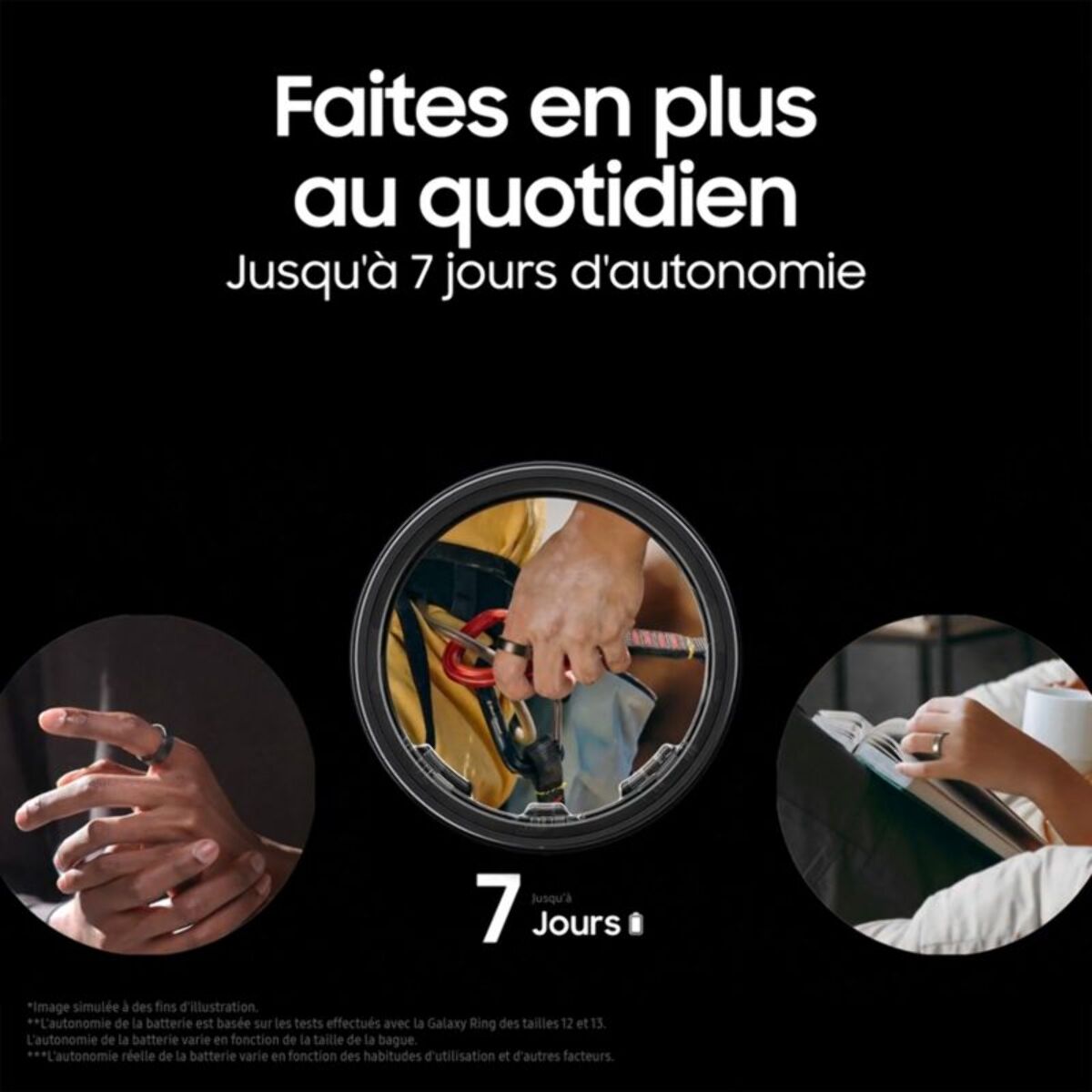 Bagues connectées SAMSUNG Ring taille 7 Argent