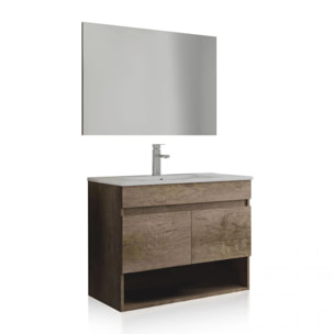 Pack de baño con lavabo cerámico Thai Nordik