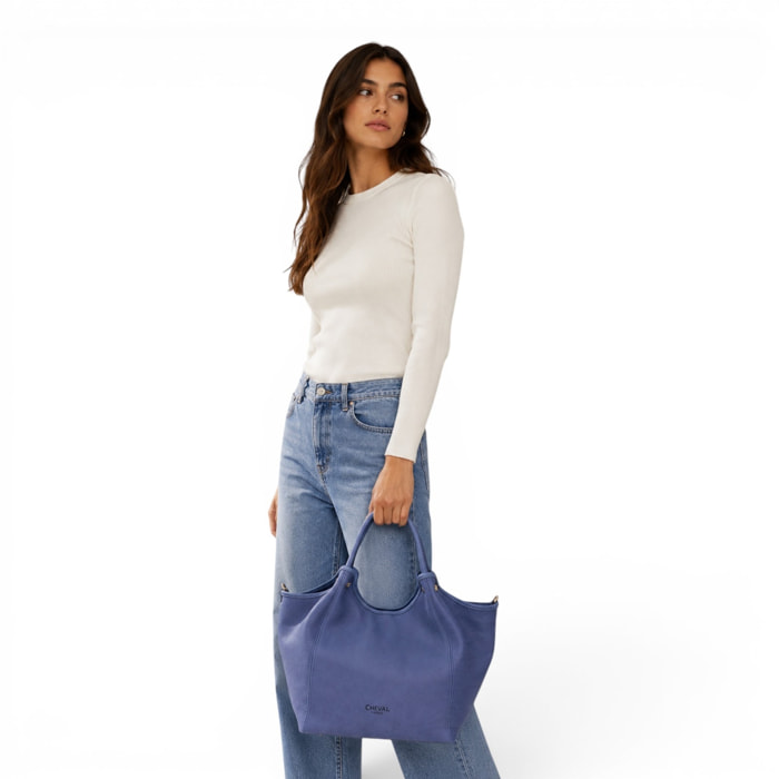 Borsa a Mano Cheval Firenze Karina Blu Pervinca