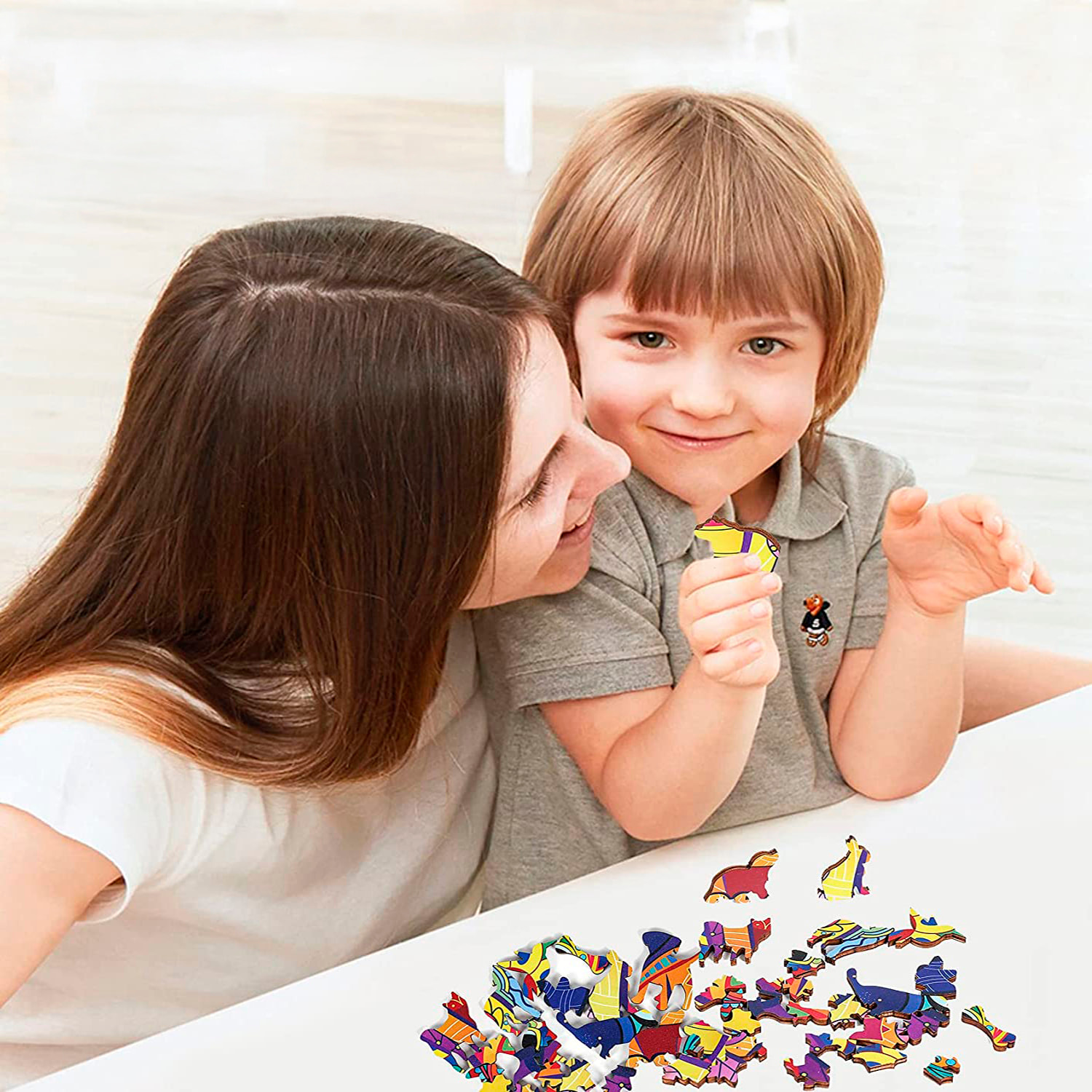 Puzle de Madera con diseño de Mariposa. 300 piezas.