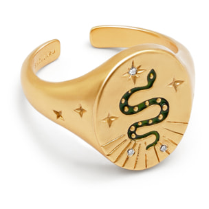 Anello Mystic Serpente Placcato Oro