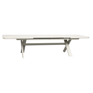 Table de jardin 12 places Volupty extensible argile