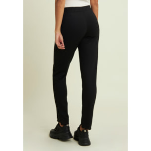 Pantaloni in viscosa con fondo asimmetrico