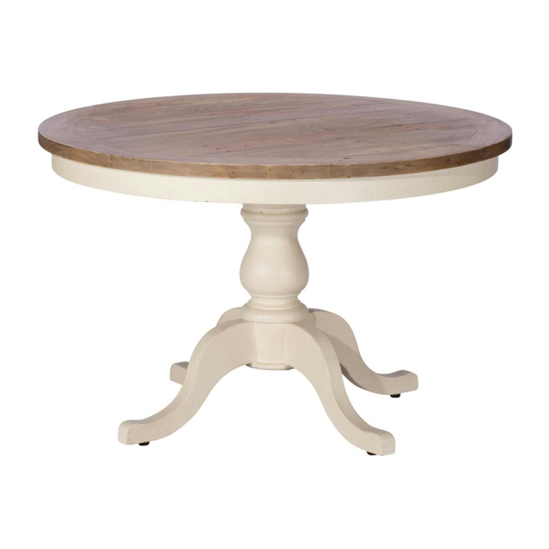 Table à manger ronde blanche 120 cm BRISTOL