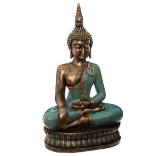 Statuette "Bouddha" assis - résine H73 cm