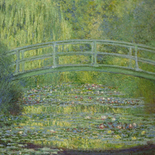 Tableau d'art Le pont japonais par Claude Monet Tableau plexiglas
