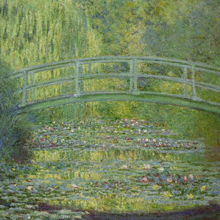 Tableau d'art Le pont japonais par Claude Monet Tableau plexiglas