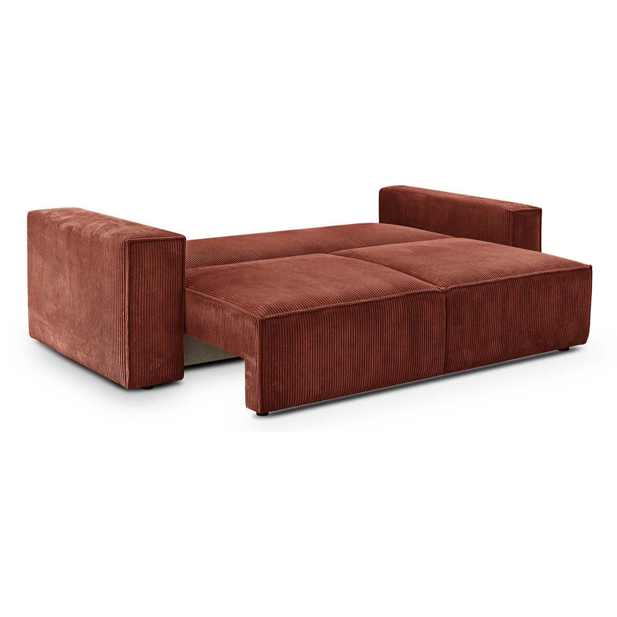 Canapé convertible 3 places en velours côtelé - HARPER