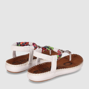 Sandalias - Blanco - Tacón: Bajo
