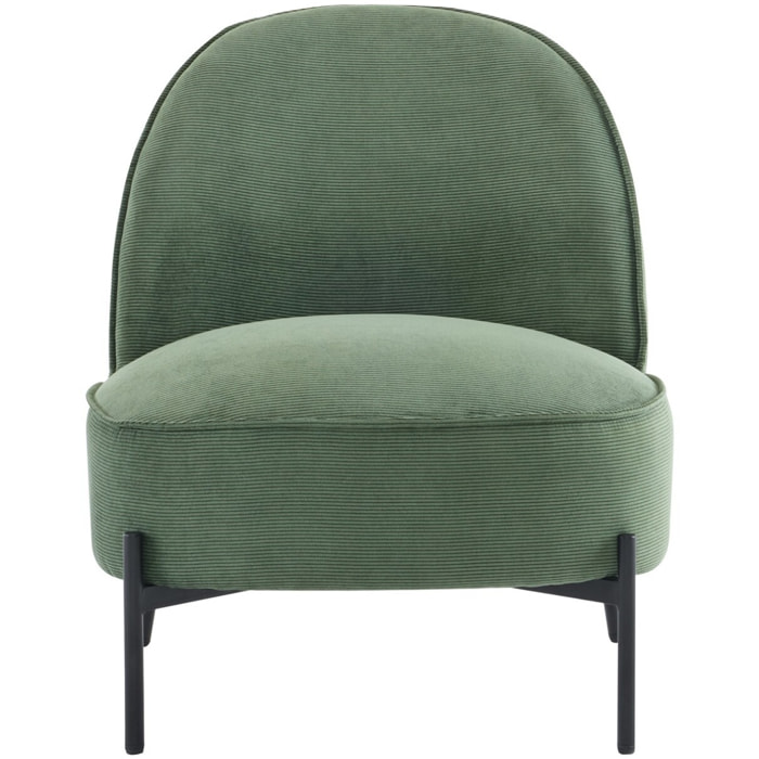 Fauteuil en velours côtelé - BASILE