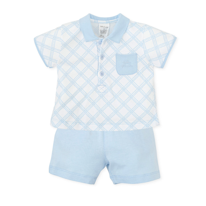 Conjunto 2 pzas. - - Blanco celeste