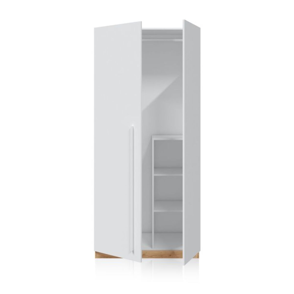 Armario Dess Blanco Artik (Blanco Mate) - Roble Nodi