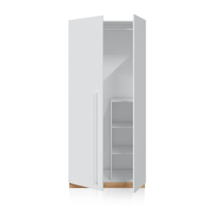 Armario Dess Blanco Artik (Blanco Mate) - Roble Nodi
