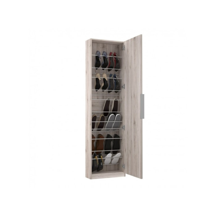 Meuble à chaussures en bois avec miroir - CALMA