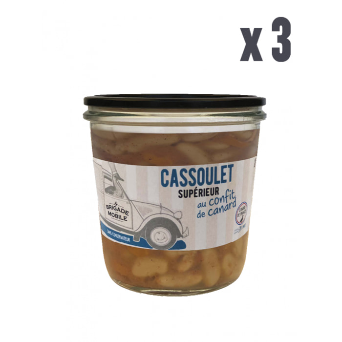 Lot de 3 - Cassoulet supérieur au confit de canard 3 x 320g