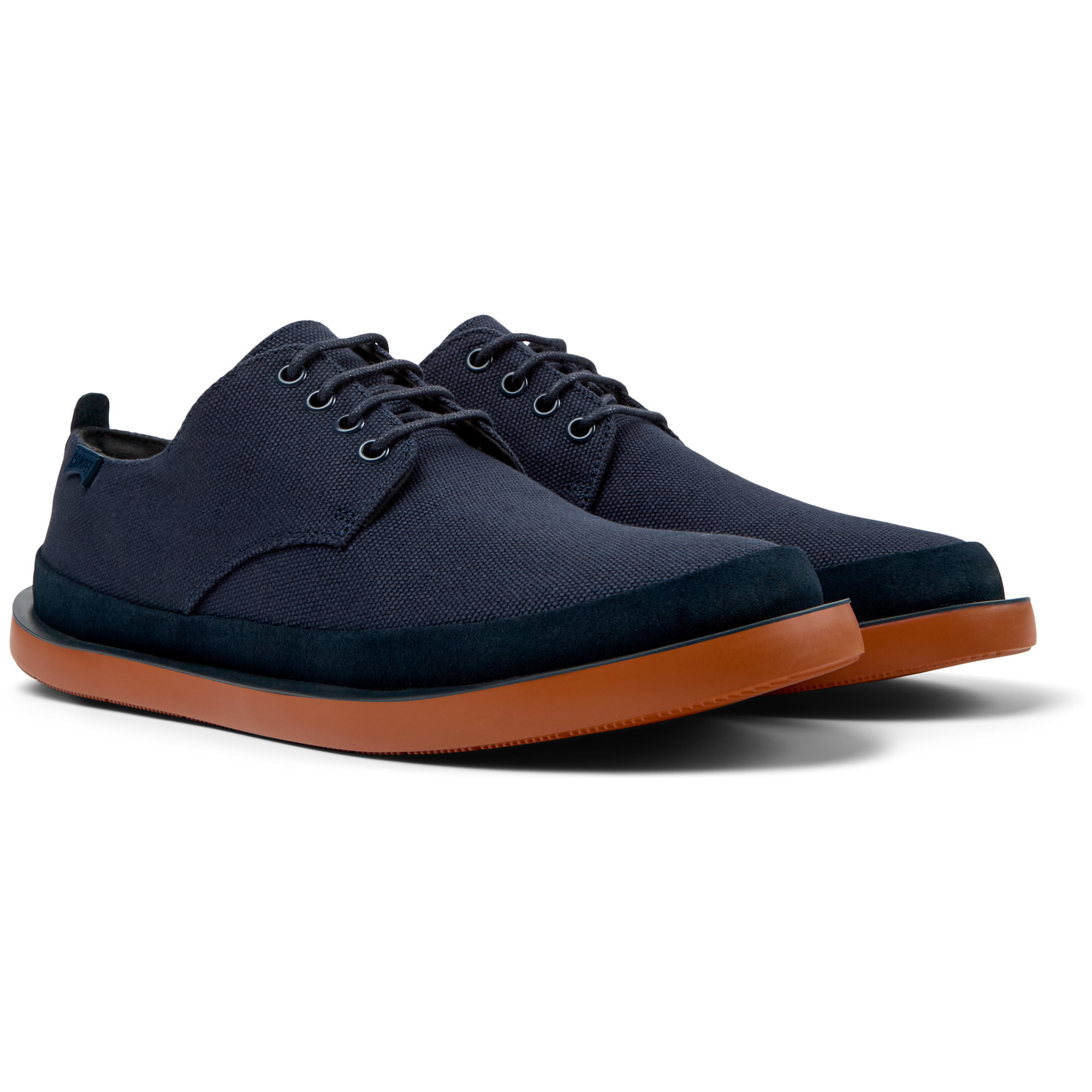 Zapatos de cordones - CAMPER Wagon - Azul - Tejido natural