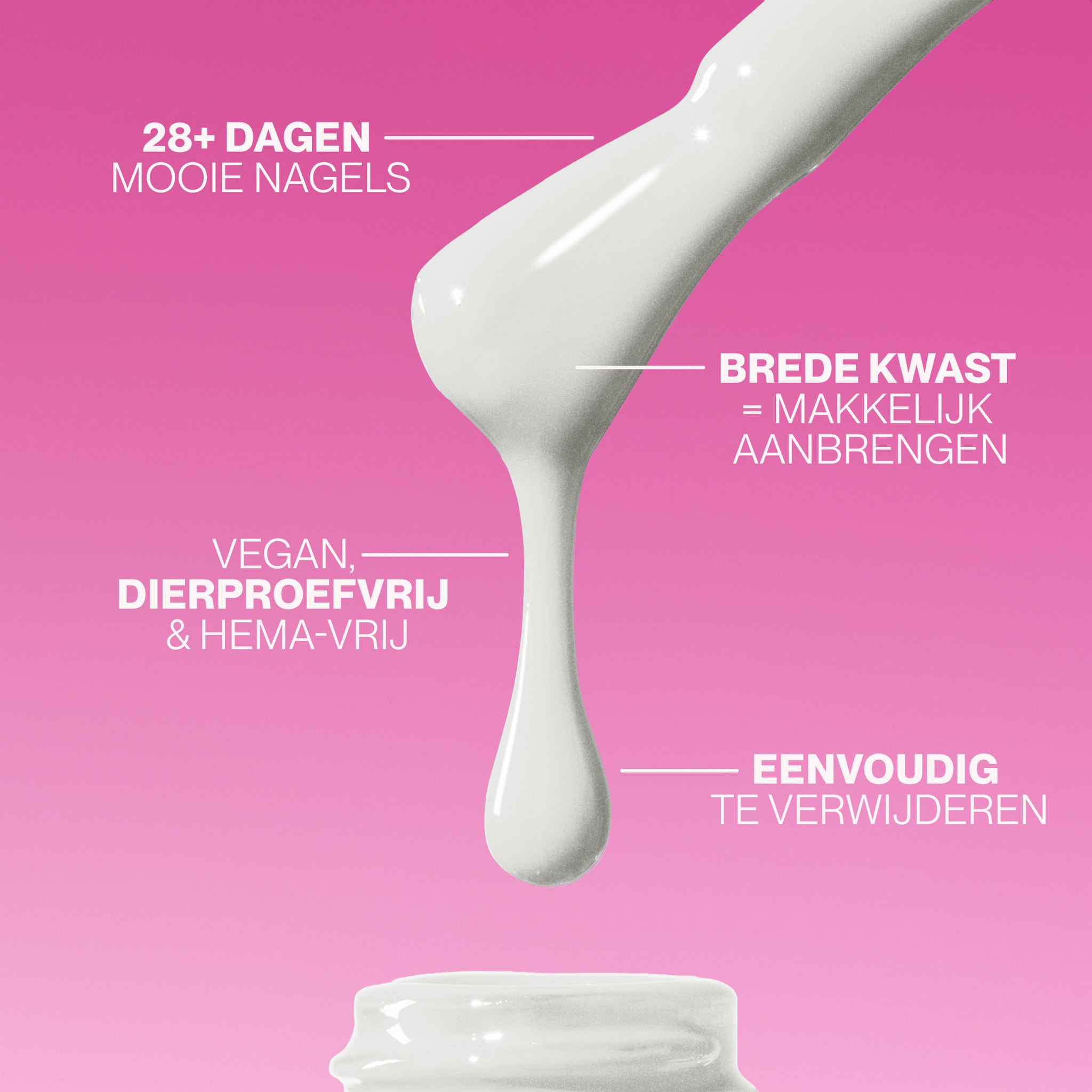 Vernis semi-permanent - 101 Soft White - 15 ml