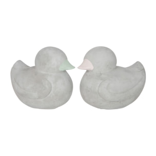 J-Line Moine Priant décoratif - polyrésine - jaune