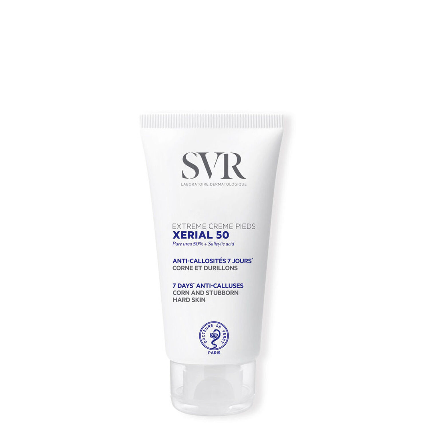 Xerial 50 - Crème Pieds Anti-callosités 7 jours, Corne et Durillons 50 ml