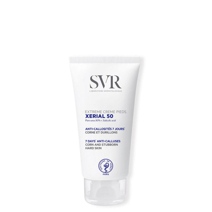 Xerial 50 - Crème Pieds Anti-callosités 7 jours, Corne et Durillons 50 ml