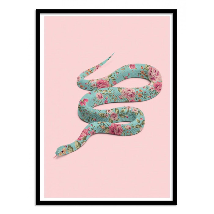 Art-Poster - Floral Snake - Paul Fuentes - 50 x 70 cm
