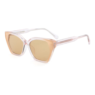 Gafas de sol OCEAN JAIPUR - Blanco transparente con miel / Marrón