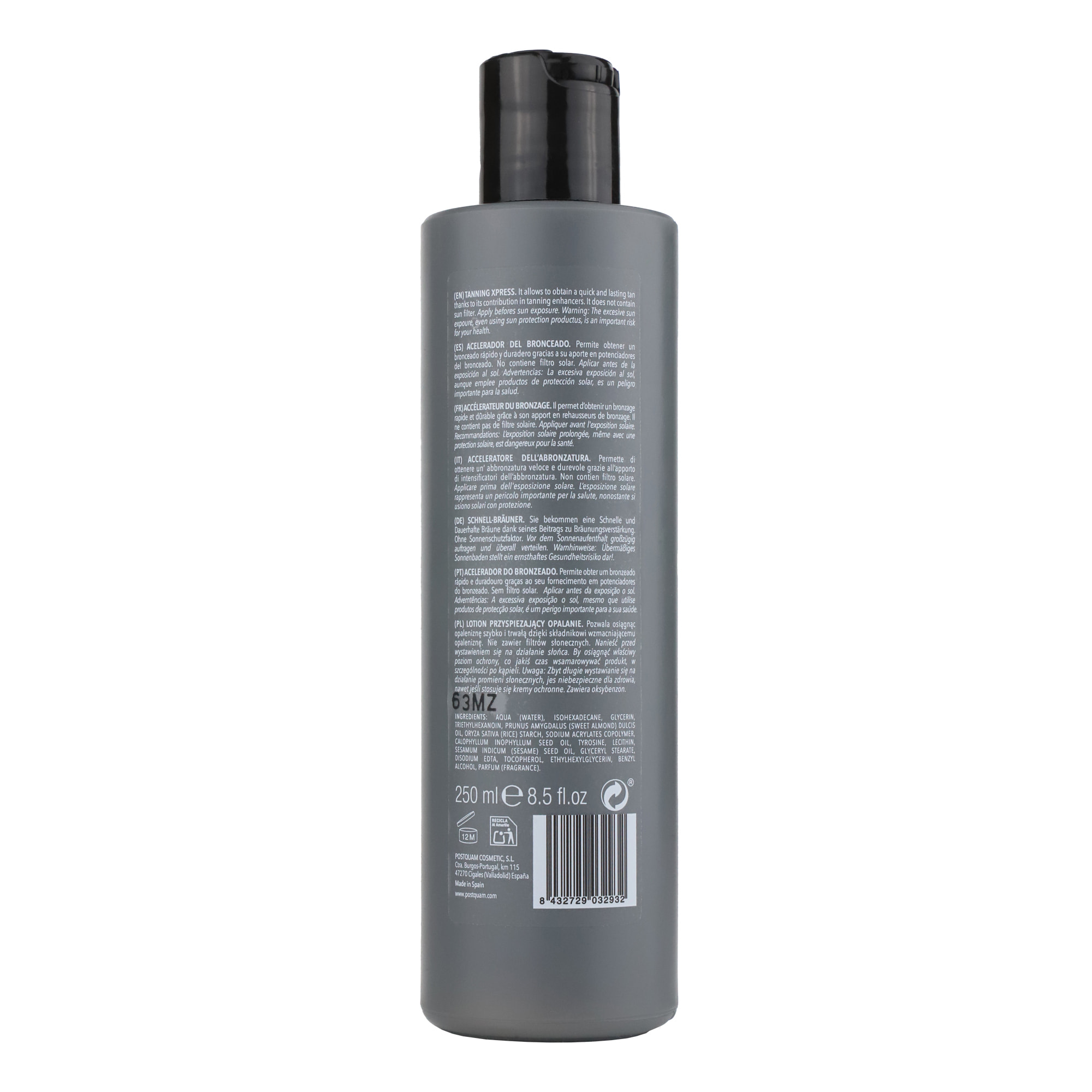 Acc.elerateur de bronzage 250 ml.