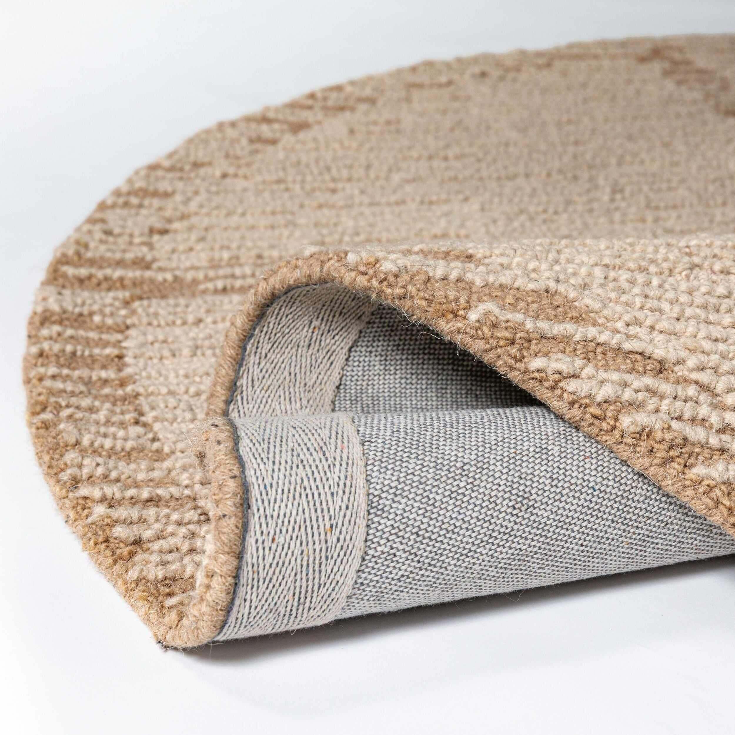 Tapis en laine rond HARRIS MODULA