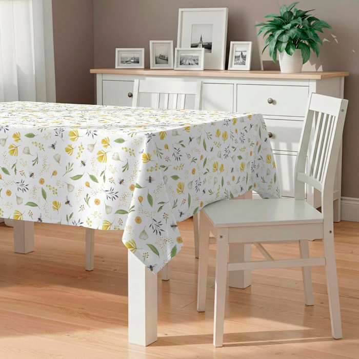 Mantel antimanchas Honeybee - 100% algodón -