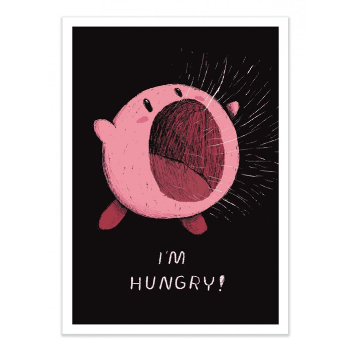 Art-Poster - Kirby is hungry - Louis Roskosch - 50 x 70 cm
