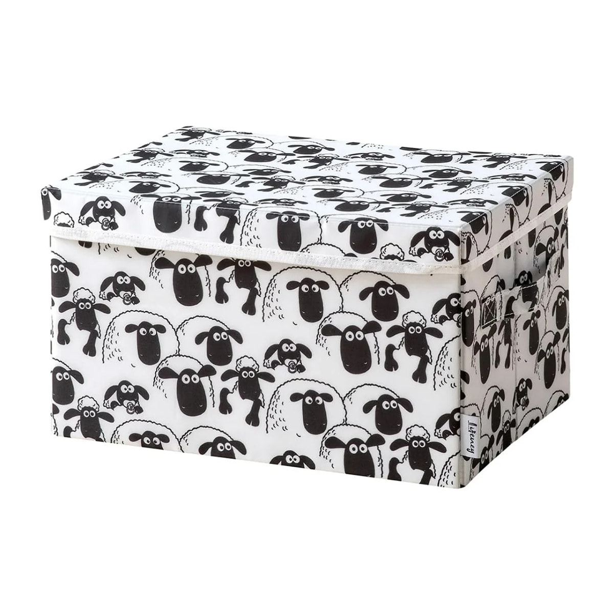 Boîte de rangement avec couvercle fond blanc Lifeney Shaun le mouton