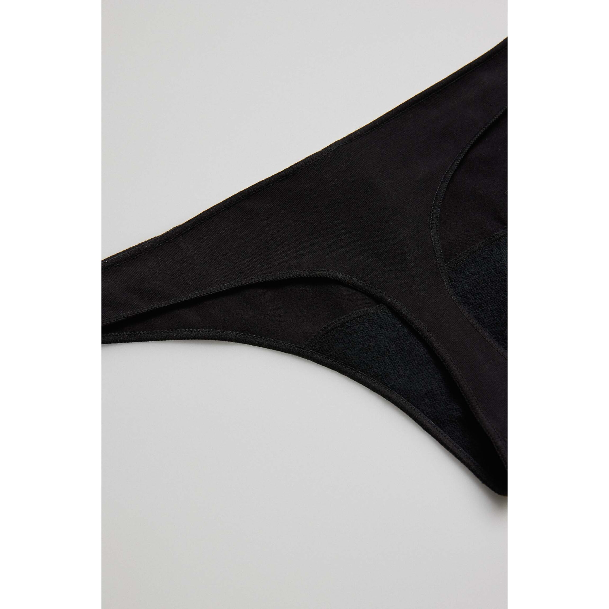 Perizoma basico in cotone nero