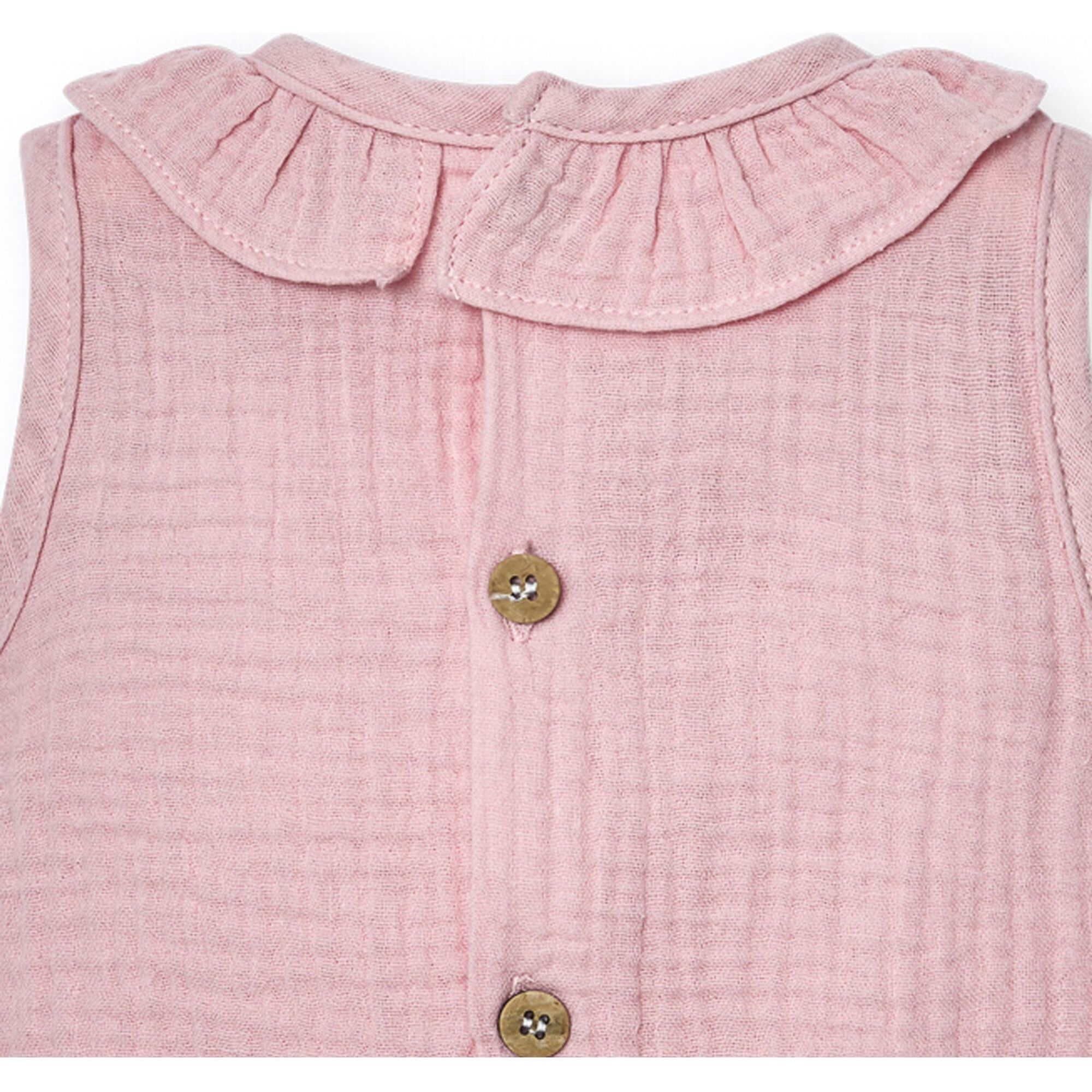 Body bebé sin mangas cuello bambula