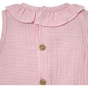 Body bebé sin mangas cuello bambula