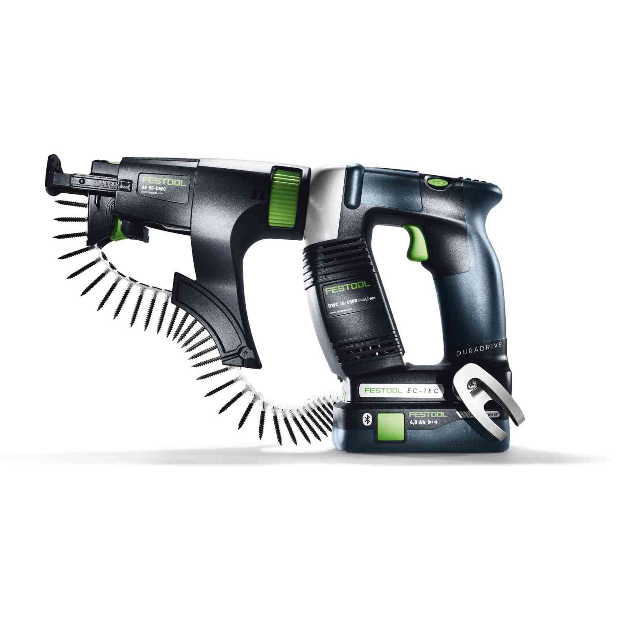 Visseuse sans fil pour plaquiste DURADRIVE DWC 18-4500 HPC 4,0 I-Plus - FESTOOL - avec 2 Batteries 18V 4.0 Ah, chargeur - accessoires - SYSTAINER - 576502