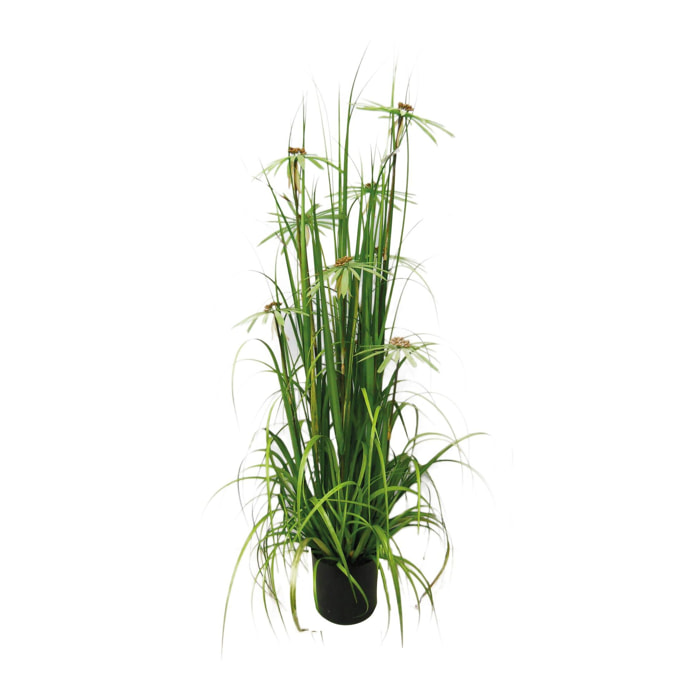 Plante graminée avec fleurs artificielle h150cm AQUAPLANTER