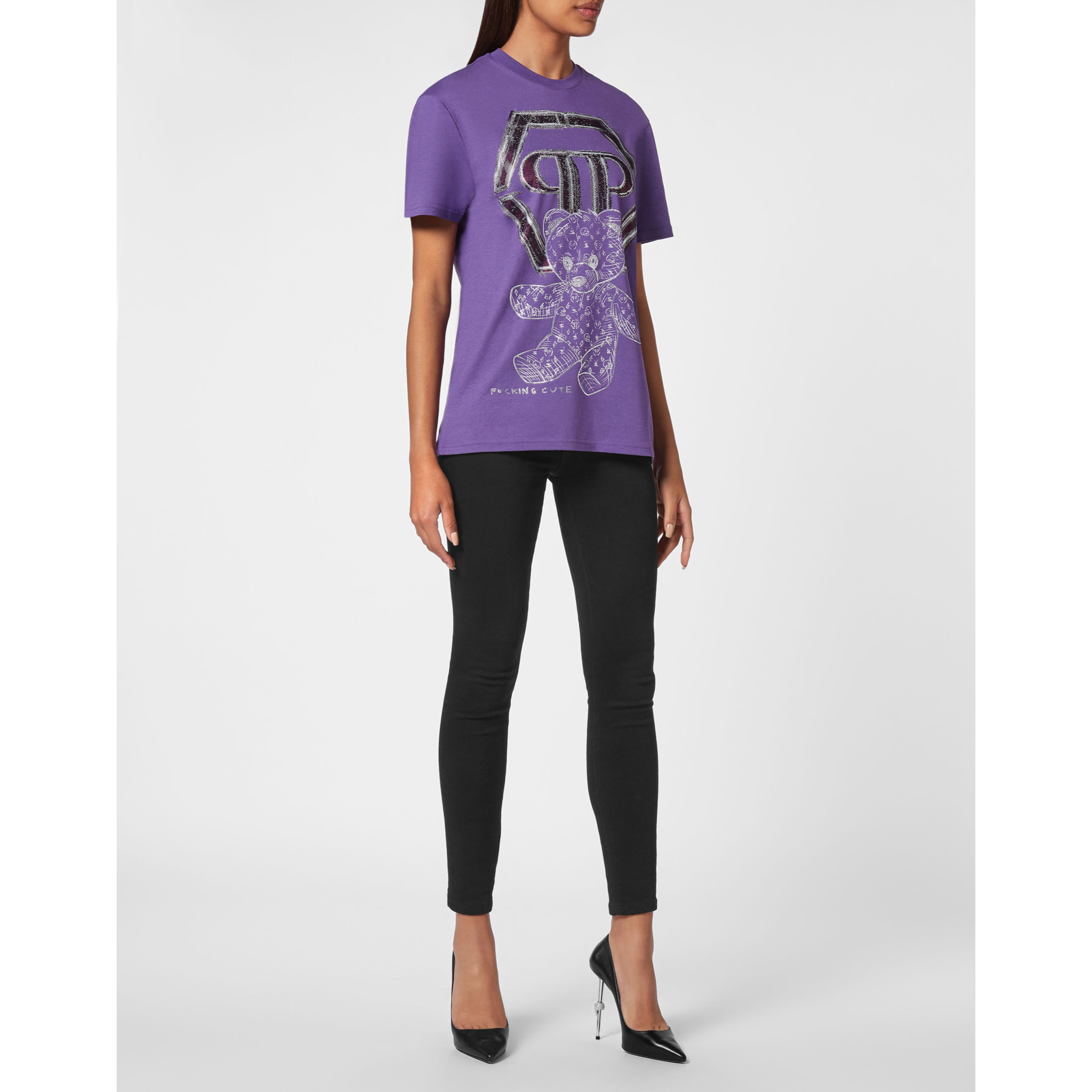 PHILIPP PLEIN T-Shirt Round Neck TEDDY