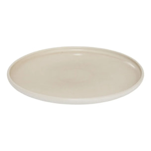 Assiette plate Chiara beige