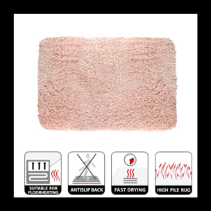Tapis de bain Microfibre HIGHLAND Rose Clair Spirella