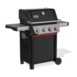 Barbecue gaz WEBER Spirit E-425 mix black grill et plancha sur chariot, 61x45 cm