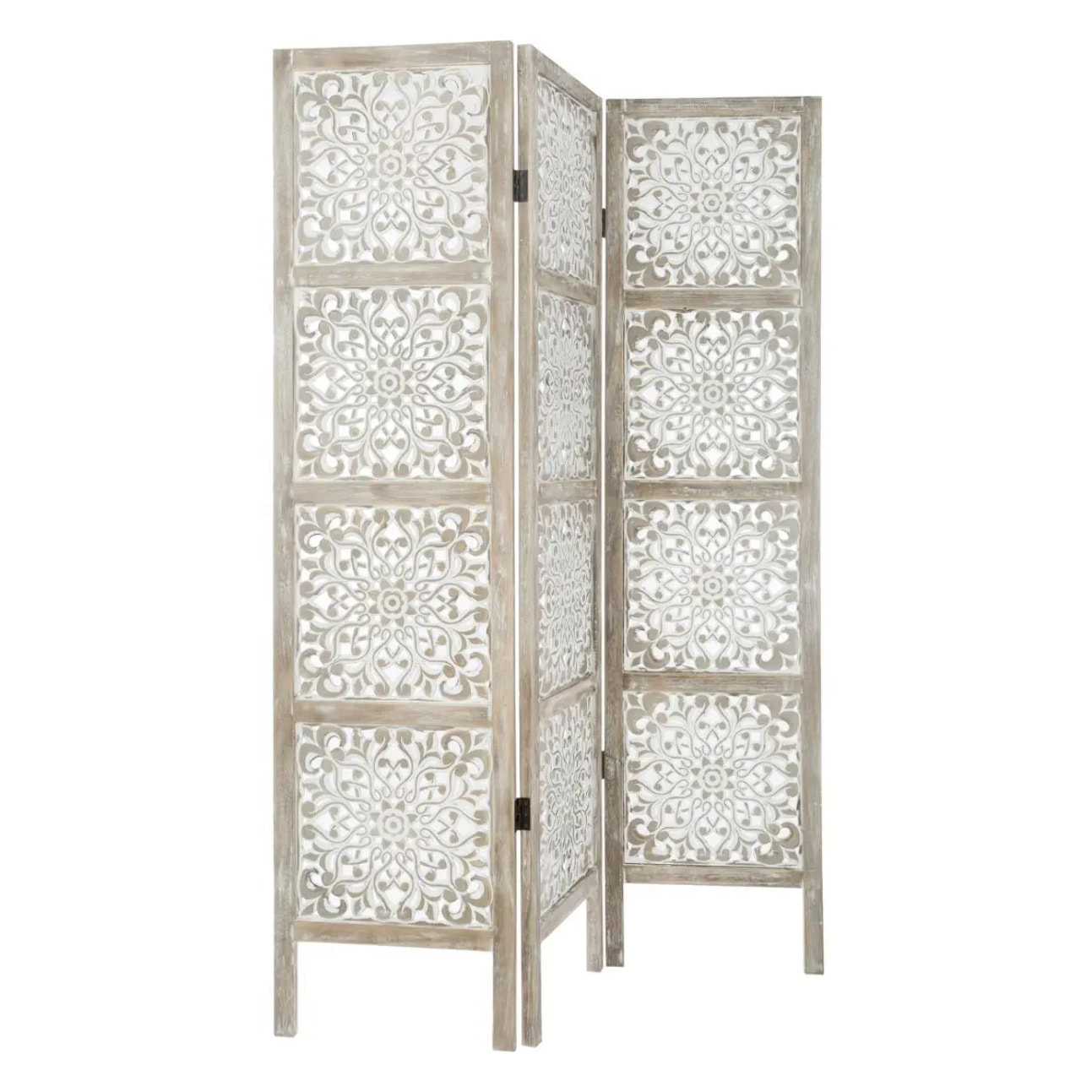 Paravent "Etnik" blanc H170cm