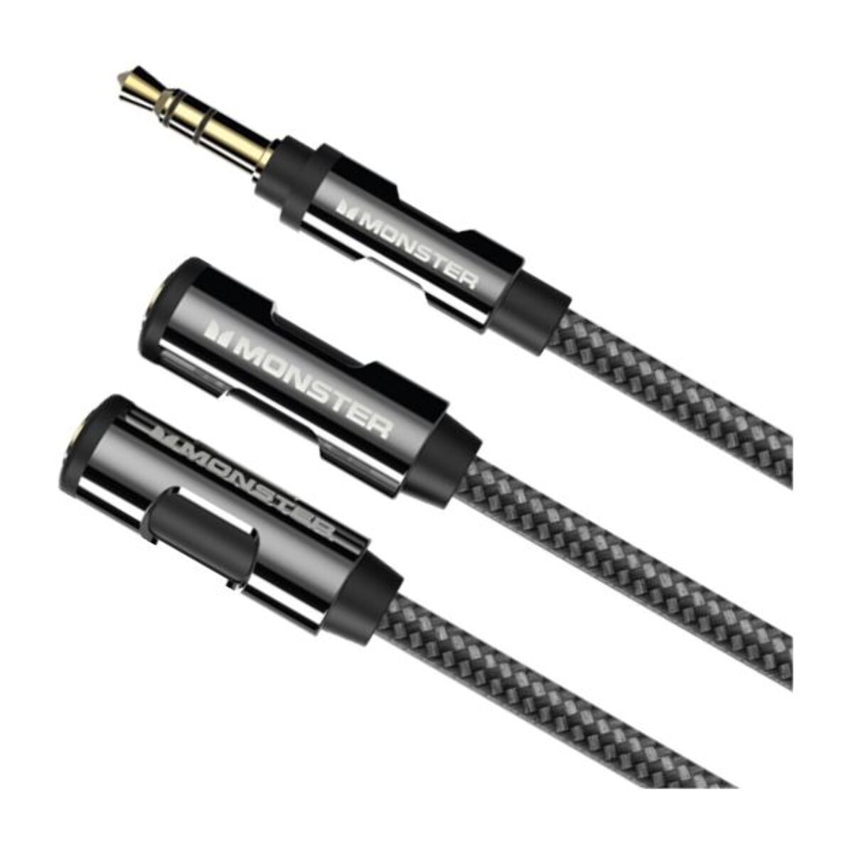 Câble Jack MONSTERCABLE REPARTITEUR JACK 3.5 MM M/2F 0.15M