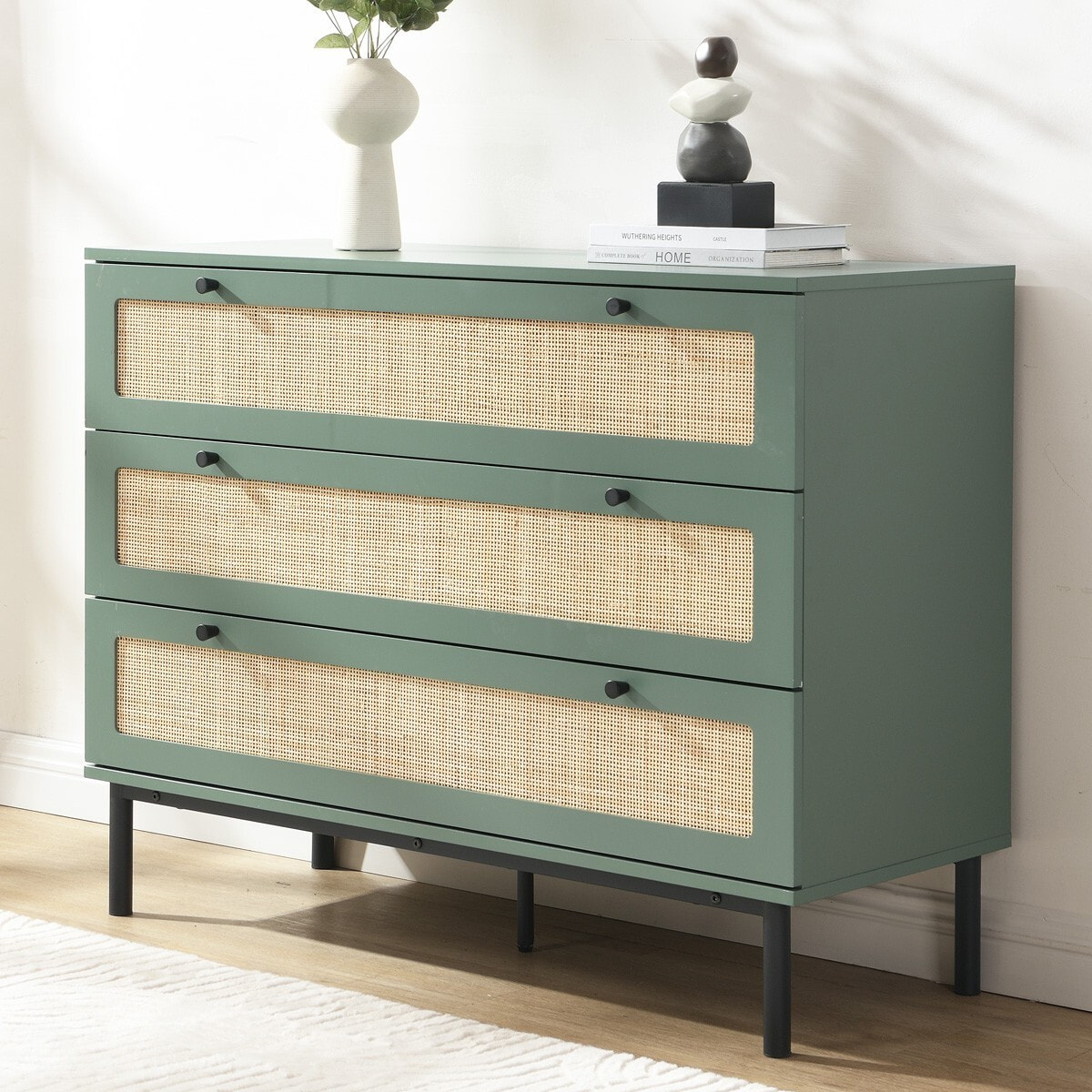 Commode 3 tiroirs en cannage - LUMA