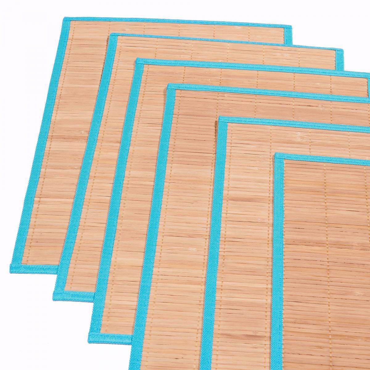 Set de table LOT 6 SETS DE TABLE JUHE en bambou