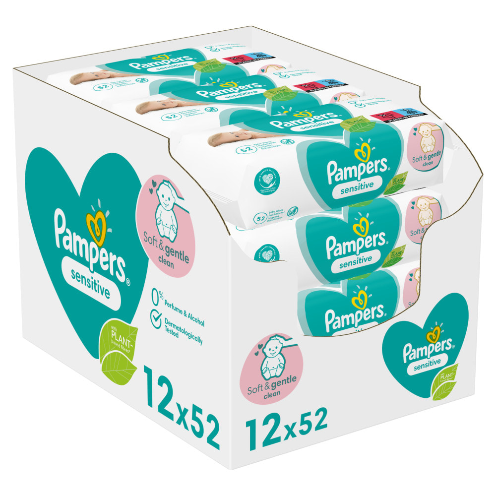 12x52 Lingettes Sensitive, Pampers