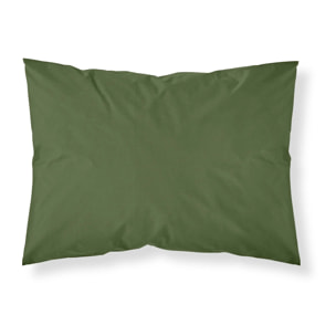 Taie d'oreiller Vert Uni