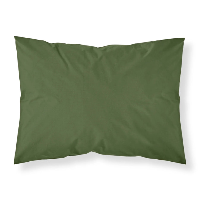 Taie d'oreiller Vert Uni