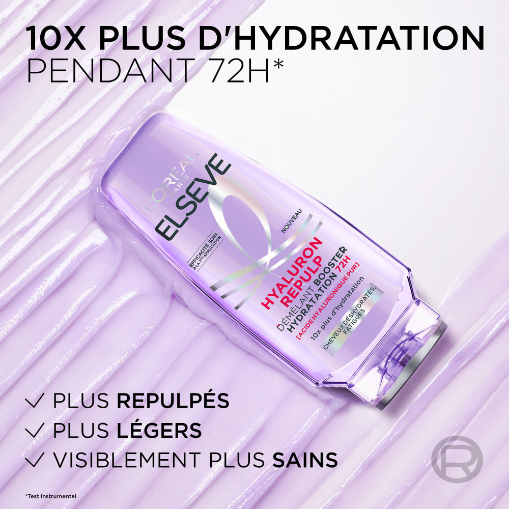 Lot de 6 - L'Oréal Paris Elseve Hyaluron Repulp Démêlant Booster Hydratation 72H 250mL