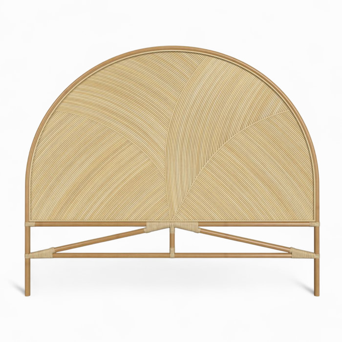 Tête de lit en rotin naturel 160 cm - Beigia