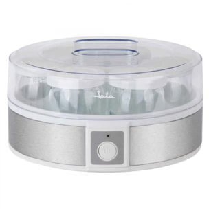 Yogurtera JATA JEYG2266 con 7 vasos de cristal de 180 ml aptos para lavavajillas